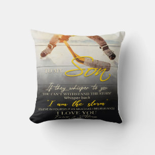 Mam aan mijn zoon Gift, zoon Birthday Gift Idee Kussen