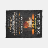 Mam aan m'n zoon die honkbal nooit krijgt fleece deken (Voorkant (Horizontaal))