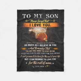 Mam aan m'n zoon die honkbal nooit krijgt fleece deken