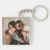 Mam aan ons U bent de Wereldfoto Sleutelhanger (Achterkant)