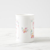 Mam (aanpasbaar) Je bent geliefd, mok met floreel (Voorkant)