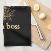 Mam Als een Boss Moederdag Keuken Handdoek (Quarter Fold)