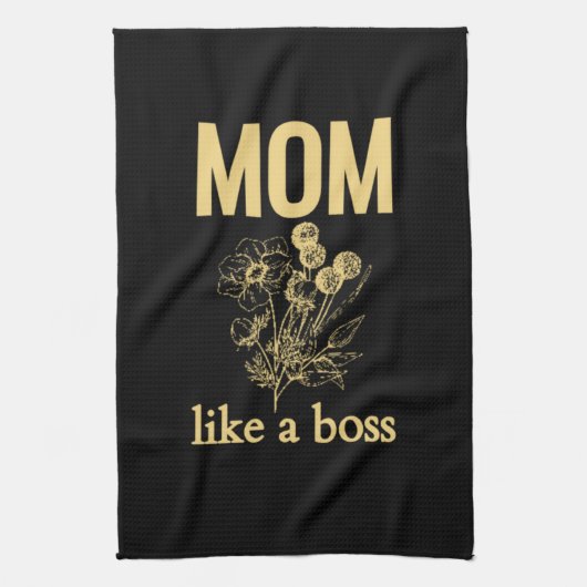 Mam Als een Boss Moederdag Keuken Handdoek (Verticaal)