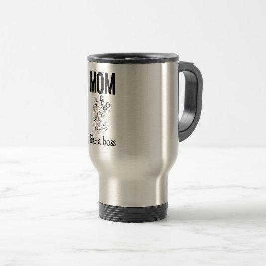 Mam Als een Boss Moederdag Reizen Mok (Voorkant rechts)