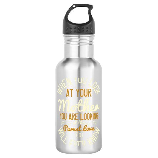 Mam - Als je naar je moeder kijkt Waterfles (Voorkant)