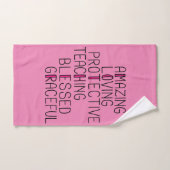 Mam Anagram Verbazingwekkende liefdevolle moeder Bad Handdoek (Handdoek)