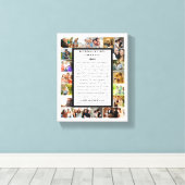 Mam appreciatie | Moederdag 22 Fotocollage Canvas Afdruk (Insitu (Houten vloer))