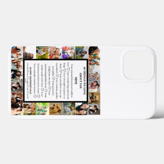 Mam appreciatie | Moederdag 22 Fotocollage Case-Mate iPhone Case (Achterkant (horizontaal))