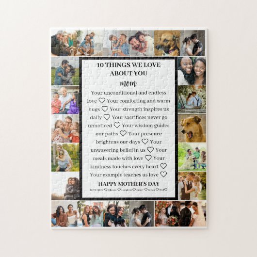 Mam appreciatie | Moederdag 22 Fotocollage Legpuzzel (Verticaal)