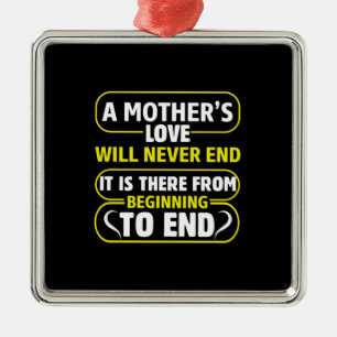 Mam Art A Moederliefde Einde nooit Metalen Ornament