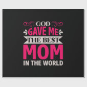 Mam Art God gaf me de beste moeder Cadeaupapier (Vlak)