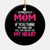 Mam Art Gymnastics Mam Keramisch Ornament (Voorkant)