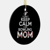 Mam Art ik ben Bowling mama Keramisch Ornament (Rechts)