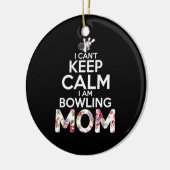 Mam Art ik ben Bowling mama Keramisch Ornament (Links)