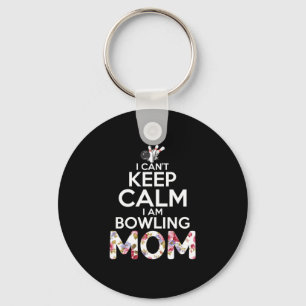 Mam Art ik ben Bowling mama Sleutelhanger