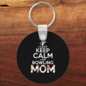 Mam Art ik ben Bowling mama Sleutelhanger (Voorkant)
