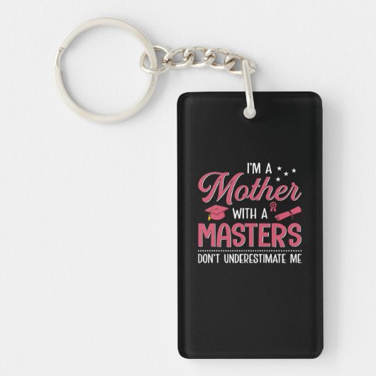 Mam Art Moeder met een master Sleutelhanger (Voorkant)