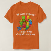 Mam Autism Awareness Family Support Shirten, Fun H T-shirt (Design voorkant)