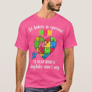 Mam Autism Awareness Family Support Shirten, Fun H T-shirt
