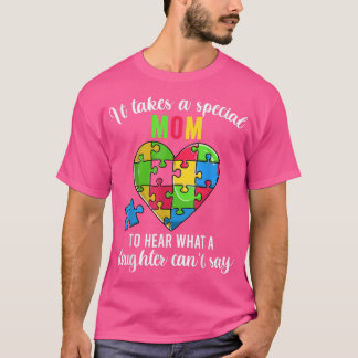 Mam Autism Awareness Family Support Shirten, Fun H T-shirt