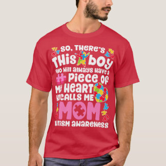 Mam Autism voor mannen Jonge jongens Kinder leraar T-shirt