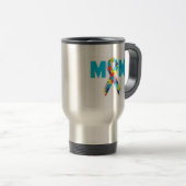 Mam Autisme Awareness Travel Mug Reisbeker (Voorkant rechts)