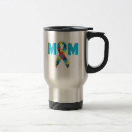 Mam Autisme Awareness Travel Mug Reisbeker