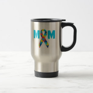 Mam Autisme Awareness Travel Mug Reisbeker