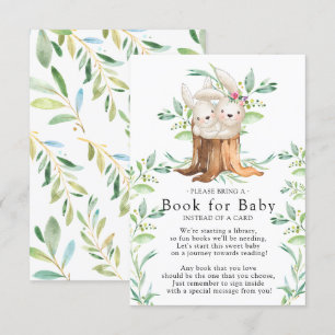 Mam & Baby Bunny Baby shower Boek voor Baby Kaart