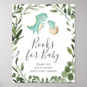 Mam Baby Dinosaur Baby shower Books for Baby Sign Poster (Voorkant)