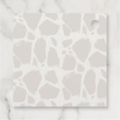 Mam & Baby Giraffe Baby shower Dank u Bedankjes Labels (Achterkant)