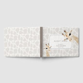 Mam & Baby Giraffe Greige Waterverf Gastenboek (Volledig)