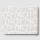 Mam & Baby Giraffe Greige Waterverf Gastenboek (Achterkant)