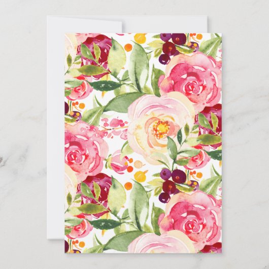 Mam & Baby Herten Baby shower Kaart (Achterkant)