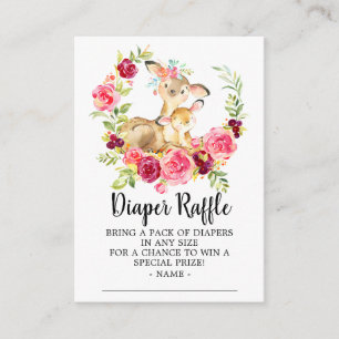 Mam & Baby Herten Doucheluier Raffle Ticket Informatiekaartje