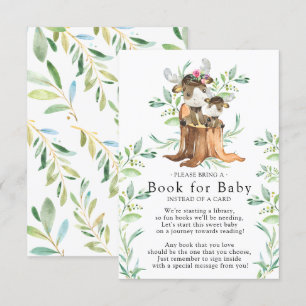 Mam & Baby Moose Baby shower Boek voor Baby Kaart
