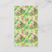 Mam & Baby Sloth - Boeken voor Baby - Douche Kaart (Achterkant)