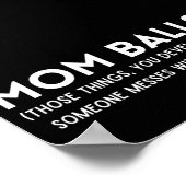 Mam Balls Funny Definition Poster (Hoek)