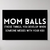 Mam Balls Funny Definition Poster (Voorkant)