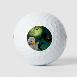 Mam, Bat en Moon Halloween Golfballen
