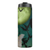 Mam, Bat en Moon Halloween Thermosbeker (Voorkant)