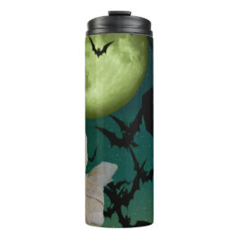 Mam, Bat en Moon Halloween Thermosbeker