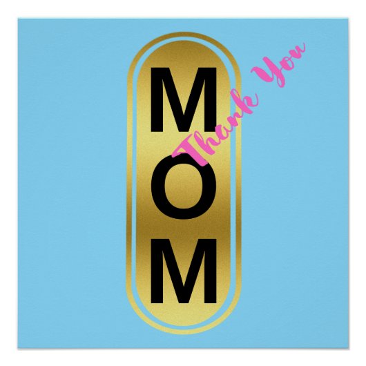 Mam, Bedankt! Perfect Poster (Voorkant)
