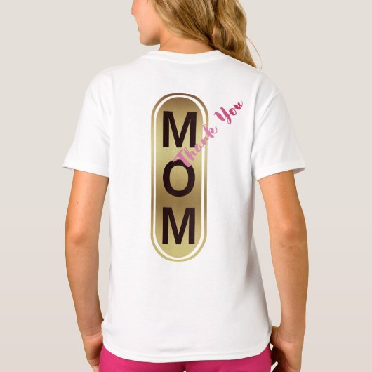 Mam, Bedankt! T-shirt (Achterkant)