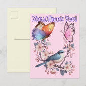Mam, Bedankt! Uitnodiging Briefkaart (Voorkant / Achterkant)