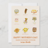 Mam Bedankt voor Funny Moederdag Gezegde Feestdagenkaart (Voorkant)