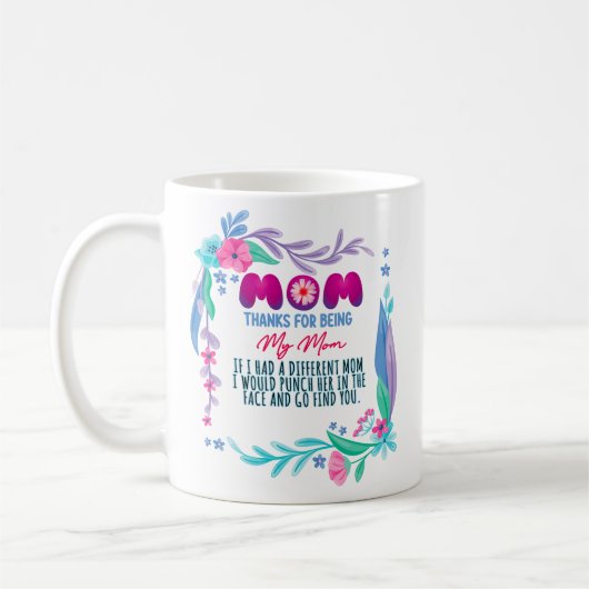 Mam Bedankt voor mijn moeder Koffiemok (Links)