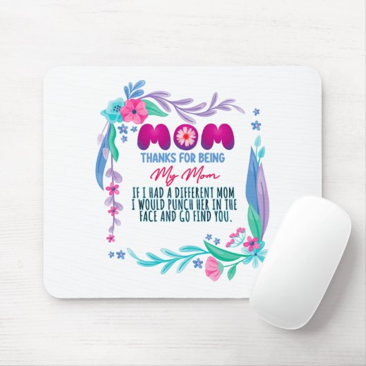 Mam Bedankt voor mijn moeder Muismat (Met muis)