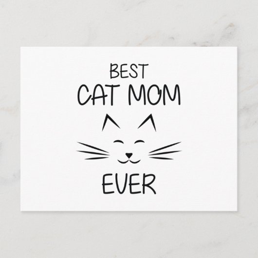 Mam - Beste kattenmoeder ooit Briefkaart (Voorkant)