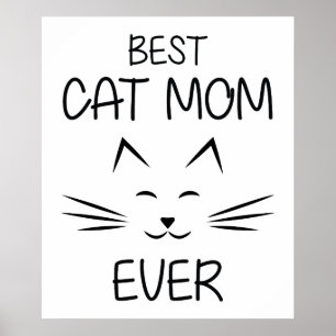 Mam - Beste kattenmoeder ooit Poster